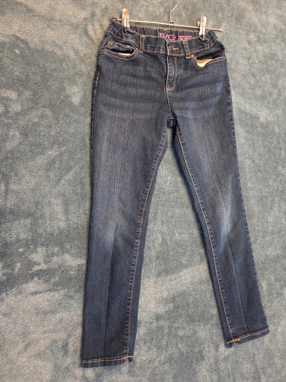 Dark Wash Girl's Skinny Jeans - Unbranded